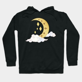 Asian Moon Ornament Fantasy Astronomy Hoodie